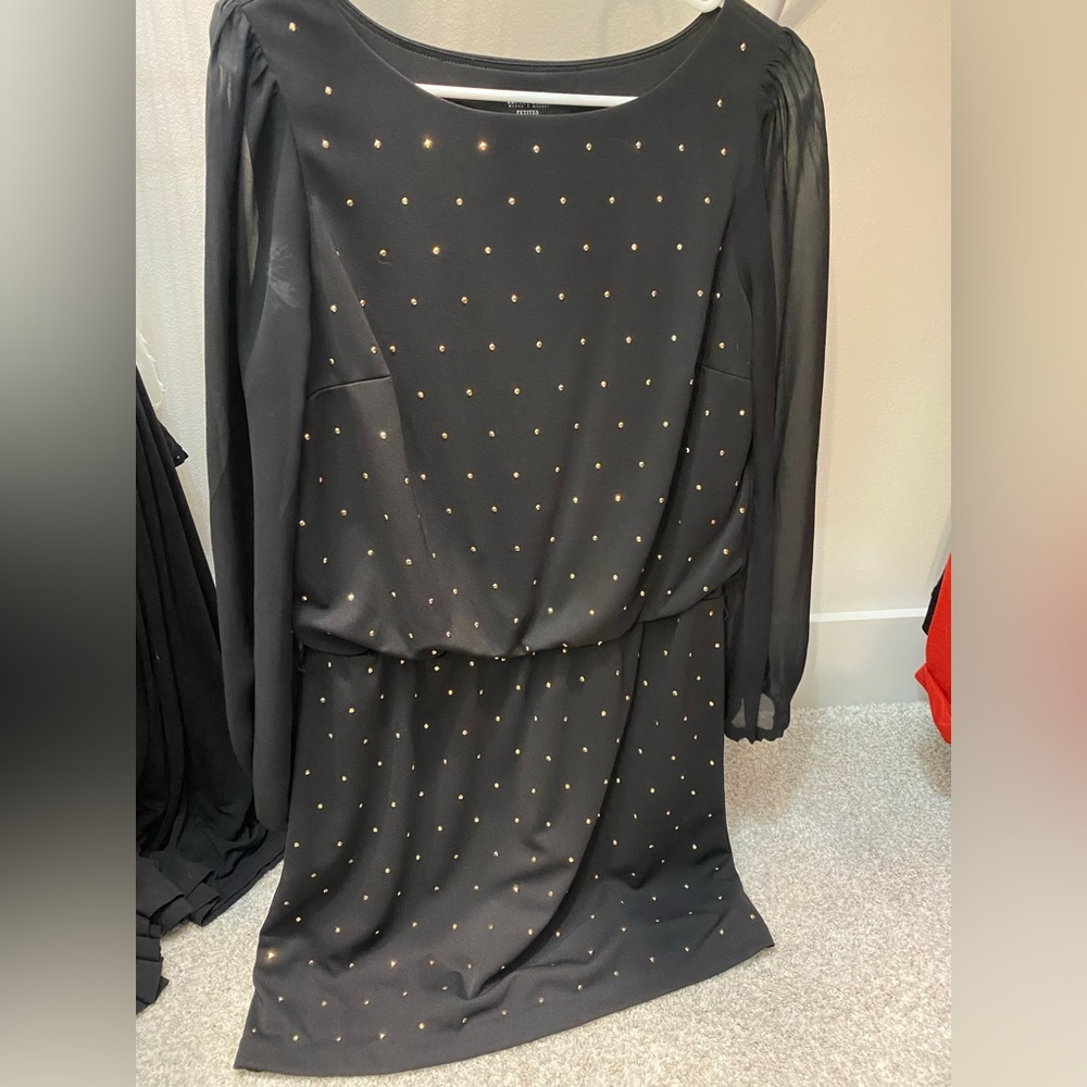 WHBM gold studded dress